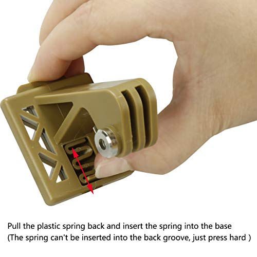 Tactical Helmet Mount for GoPro - Black NVG Bracket