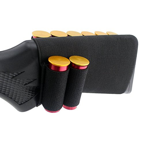 Tactical Buttstock with 8 Round Shotgun Shell Holder Pouch