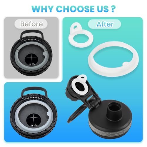 Replacement Silicone Gaskets for Actives Spout Lid - 6 Pack