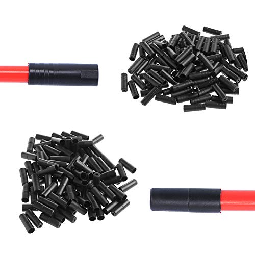 200pcs Bicycle Shift & Brake Cable End Caps - Durable Plastic