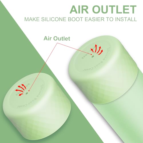 Silicone Boot Sleeve for Owala Water Bottle 40 oz - Light Green