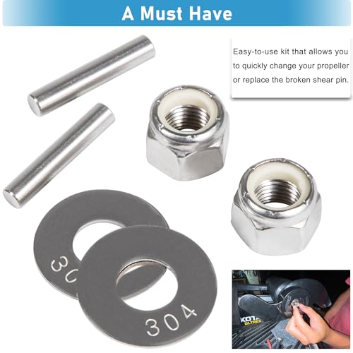 MKP-34 Prop Nut Kit for Minn Kota Trolling Motors - Includes Nuts & Washers