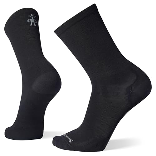 Smartwool Everyday Anchor Line Crew Socks Large Black for Men & Women