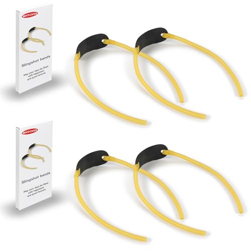Heavy Duty Slingshot Bands - 4 Pcs Elastic Rubber Bands for Hunting