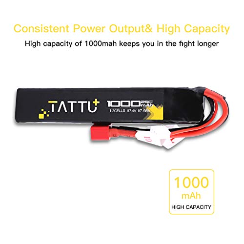 Airsoft LiPO Battery Pack - 1000mAh 25C 2S with T Connector