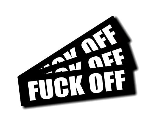 Funny F-Off Sticker Set – 3 Inch Waterproof Vinyl Decals for Hard Hats, Toolboxes, Laptops