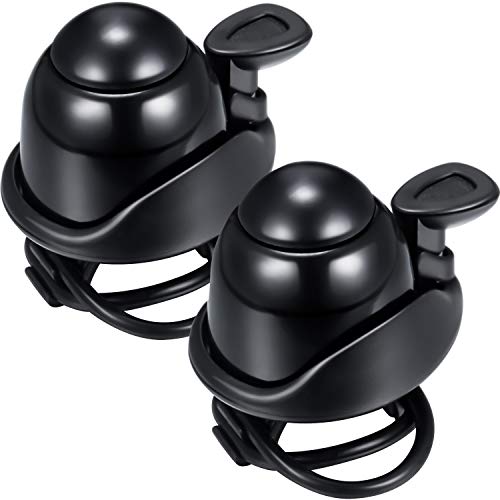 Adjustable Bike Bell - Loud Aluminum Ring Bell for Adults & Kids - Black