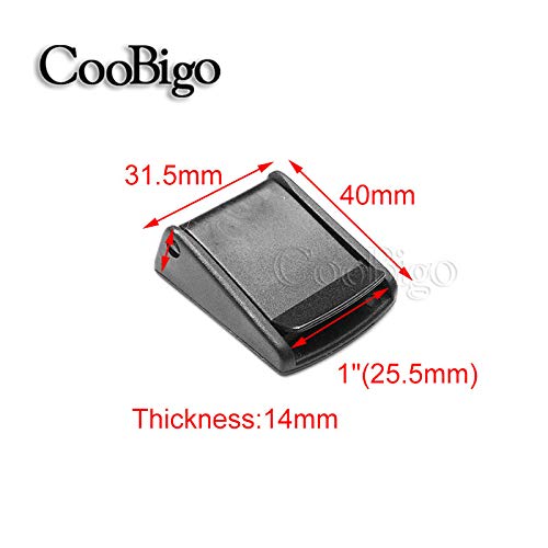 1 Inch Webbing Cam Buckles - 5pcs Plastic Toggle Clips for Straps