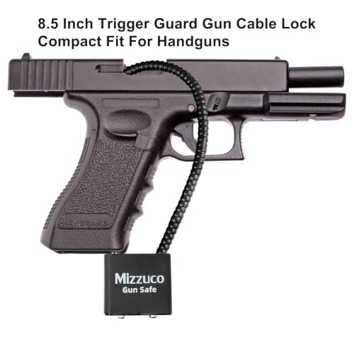 Keyed Cable Gun Lock with 3 Spare Keys - 8.5" Lock
