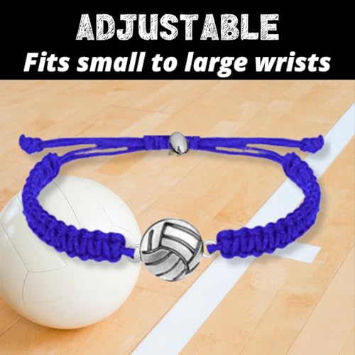 Volleyball Charm Bracelet - Adjustable Friendship Gift for Players