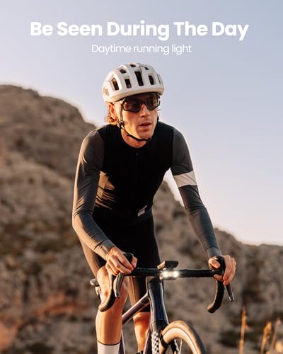 Magicshine Hori 900 Bike Light White Compatible with Garmin/Wahoo - Dual Mount, 900 Lumens, Waterproof USB-C Rechargeable