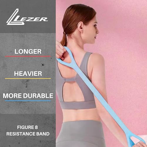 Figure 8 Resistance Band - 20 lbs Blue for Strength Training