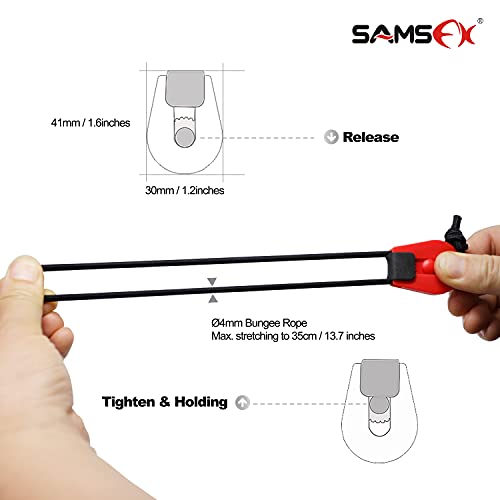 SAMSFX 8-Pack Stretchy Fishing Rod Tie Wraps - 7 Color Adjustable Rod Straps