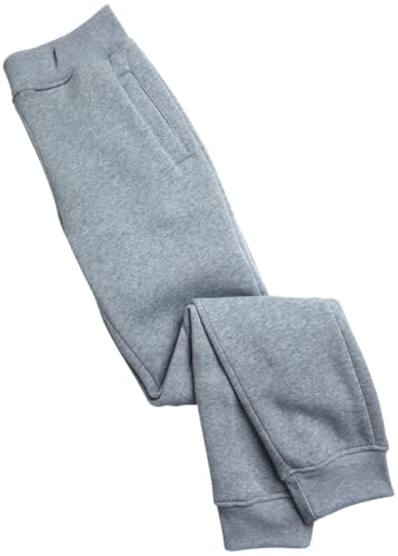 Fleece Jogger Pants for Little Boys - Heather Grey (Ages 4-7)