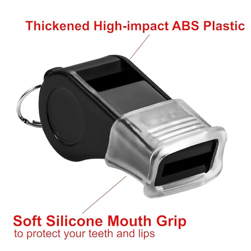 12 Pack Sports Whistles with Lanyards for Coaches and Referees