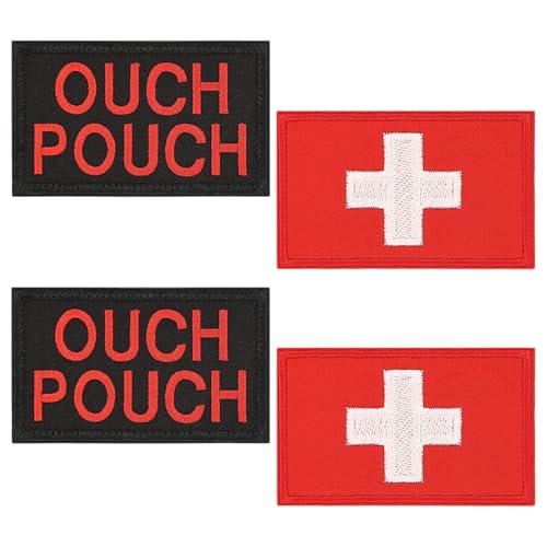 Ouch Pouch Medic Patch - Tactical First Aid Velcro Patch (4 Pcs)