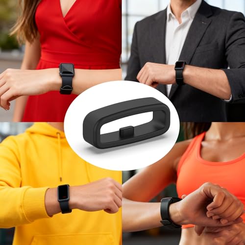 Silicone Security Fastener Rings for Fitness Trackers - 10 Pack