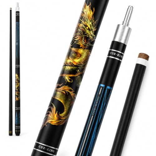 Cue-King Dragon Pool Cue 10.5mm Solid Wood Fiberglass Unilock Joint