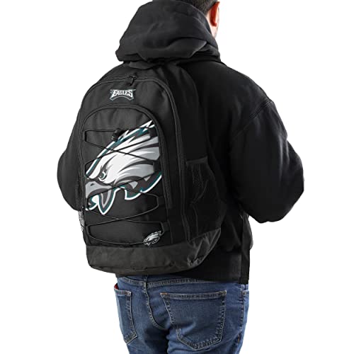 Philadelphia Eagles Big Logo Bungee Backpack - Team Color