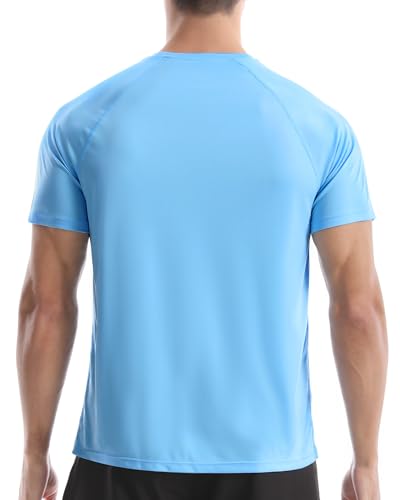 Men's Short Sleeve Rash Guard - UPF 50+ UV Protection Swim Shirt