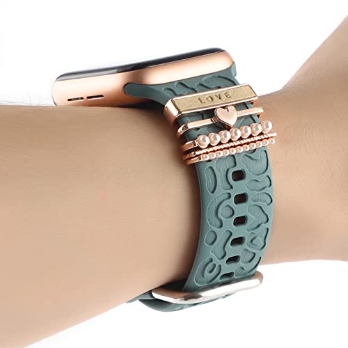 Decorative Rings Loops for Apple Watch - Love Rose Gold