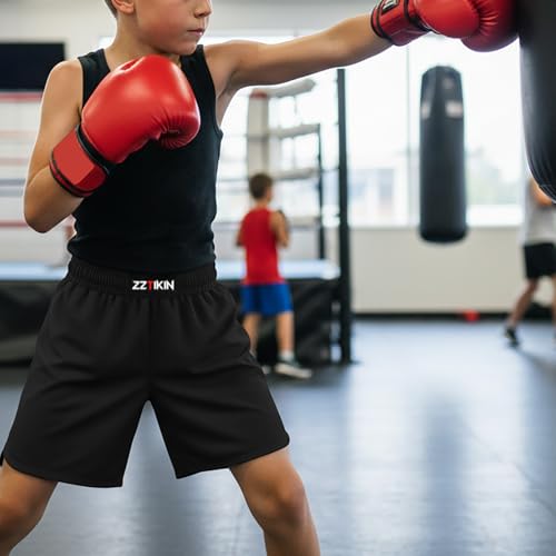 Kids Boxing MMA Fight Shorts for Training & Grappling | ZZTIKIN