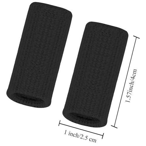 Elastic Finger Sleeves - 20-Piece Thumb Brace Support - Black