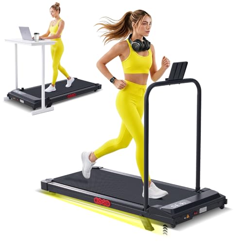 Portable Under Desk Treadmill with Handlebar & Incline - V300-WCJ