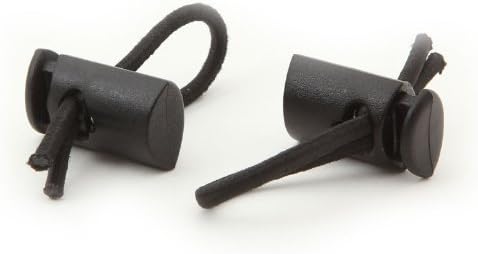 SPIbelt Race Bib Toggles - Securely Attach Race Bibs for Marathons & 5K/10K Races | Black (2 Pairs)