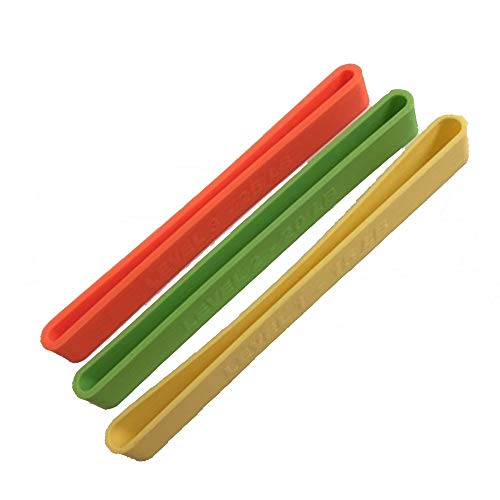 3-Pack Power Resistance Bands for Arm Toning - 15lb, 20lb, 25lb