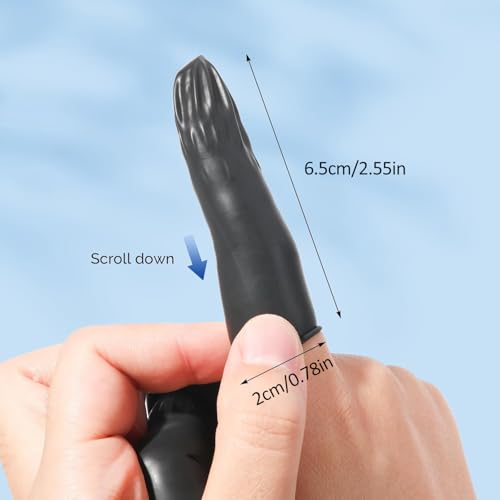 Disposable Latex Finger Cots - Medium, 200 Pcs, Black