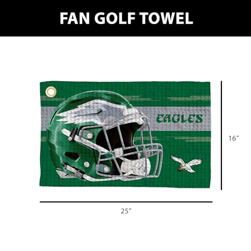 NFL Golf Towel - Absorbent Microfiber Club Cleaning Accessory