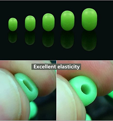 Glow Fishing Beads Assorted Set - 170pcs Soft Oval Beads