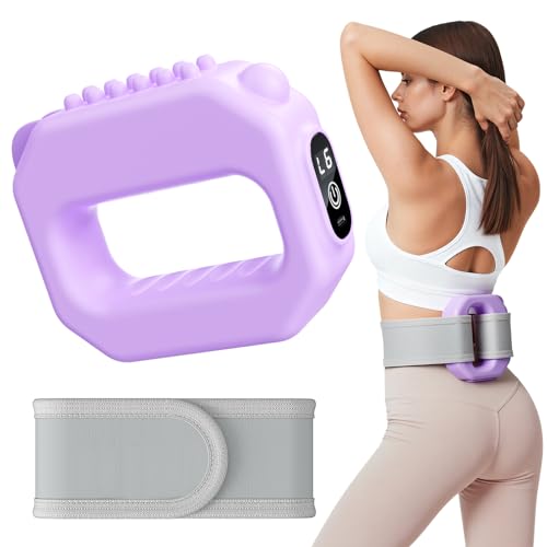 Fascia Ring Massager - Adjustable 6-Level Vibration - Purple