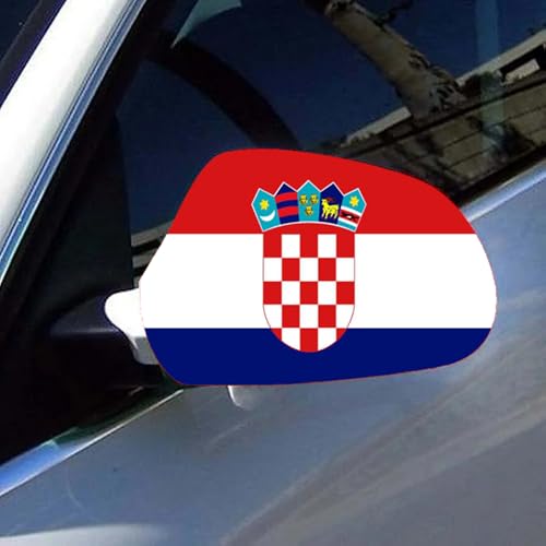Croatia Flag Car Wing Mirror Covers - Standard Size Protection