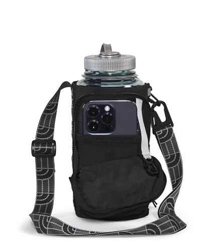 The North Face Borealis Water Bottle Holder - Black/Black, One Size, Recycled Fabric