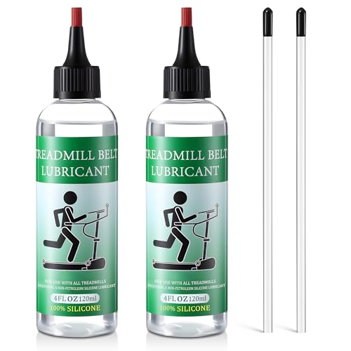 Treadmill Lubricant - 100% Silicone Oil, 8oz with Application Tubes