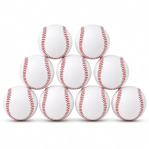 HolyElks 6 Pack Hard Baseballs with Raised Seams - Practice, Training & Recreational Use