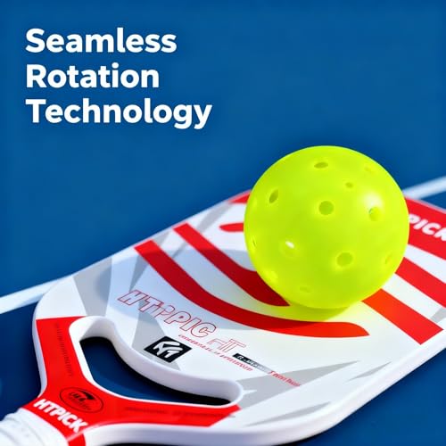 High Bounce Pickleball Balls - 3PC, Crack-Resistant, 40 Holes