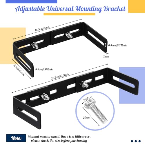 Adjustable Universal Mounting Bracket for CB Radio - 6 to 10 in