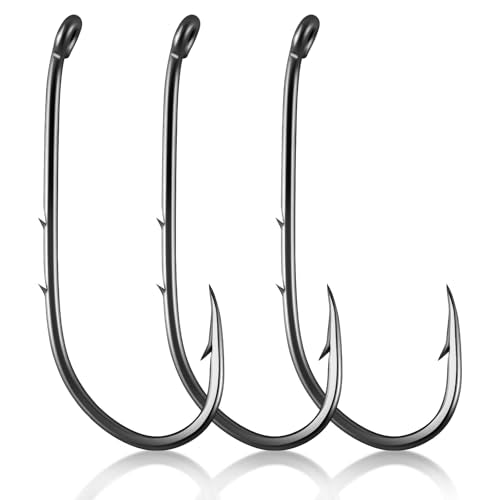 100 Pack Baitholder Fishing Hooks - Freshwater & Saltwater #6