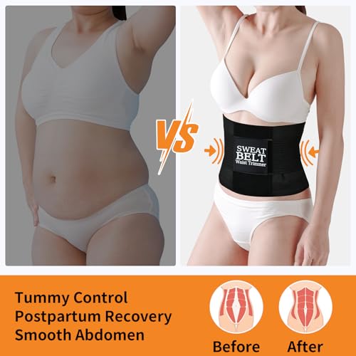 AMZBOSS Medium Postpartum Waist Trainer for Women Belly Band Tummy Control