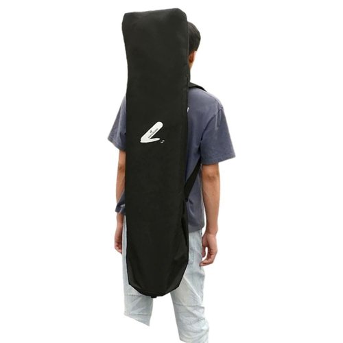 Portable Longboard Skateboard Backpack | 46inches Foldable Long Board Danceboard Travel Carry Bag | Professional for Beginner Longboard Players | Unisex Design for Men, Women, Youth and Adults