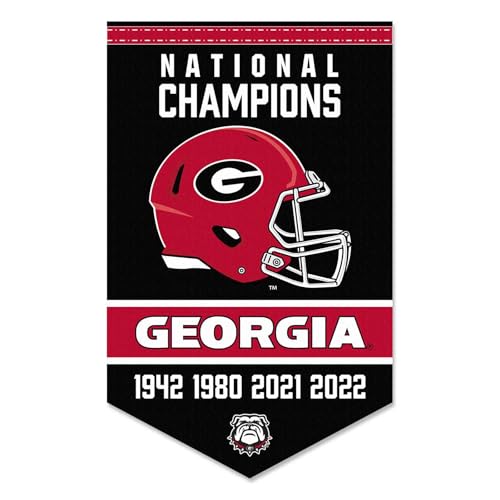 Georgia Bulldogs 15x24 Inch Felt Football Team Banner - Officially Licensed