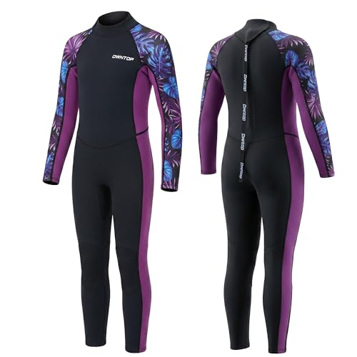 Owntop Kids 2.5mm Purple Neoprene Wetsuit for Youth
