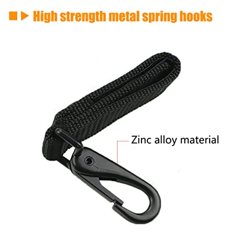 Duty Belt Keeper Clip with Key Holder - Black 2 Pack
