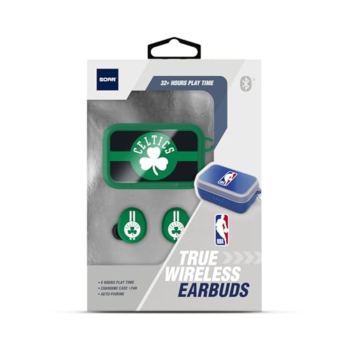 NBA Wireless Sport Earbuds - Boston Celtics, 32 Hours Battery Life