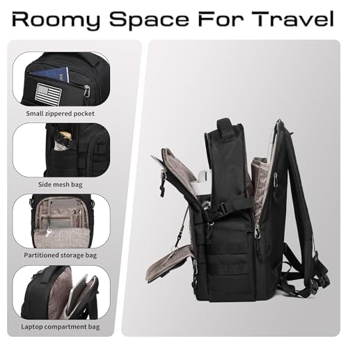 Military Tactical Backpack 25L for Men - Durable & Compact