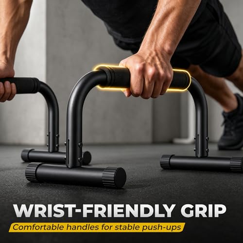 Adjustable Push Up Bars - Heavy Duty 880 LBS Capacity, Foam Handles