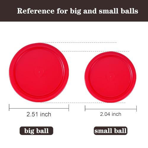 2-Inch Mini Air Hockey Pucks - Red Replacement Set, 5-Pack